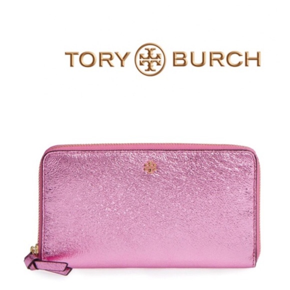 Tory Burch pink foil wallet 🖤